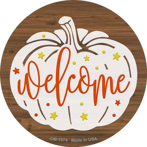 Pumpkin Welcome Wholesale Novelty Circle Coaster Set of 4