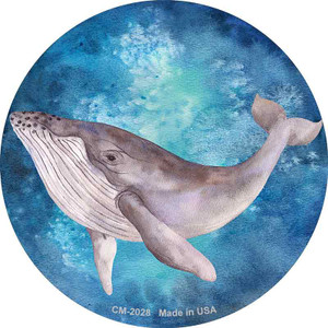 Humpback Whale Blue Wholesale Novelty Circle Coaster Set of 4