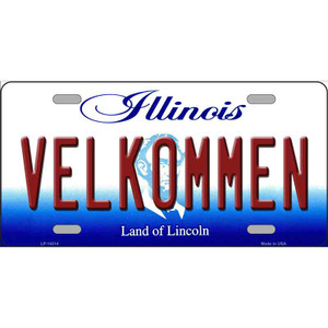 Velkommen Illinois Wholesale Novelty Metal License Plate