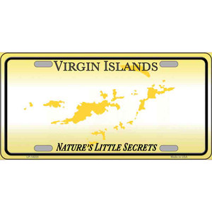Virgin Islands Blank Wholesale Novelty Metal License Plate