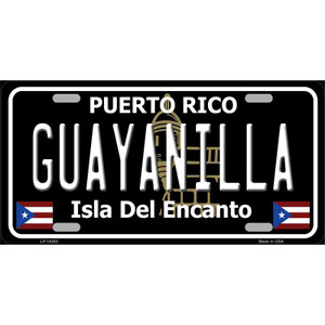 Guayanilla Puerto Rico Black Wholesale Novelty Metal License Plate