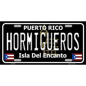 Hormigueros Puerto Rico Black Wholesale Novelty Metal License Plate