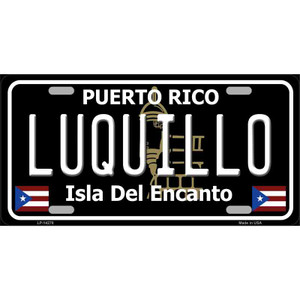 Luquillo Puerto Rico Black Wholesale Novelty Metal License Plate