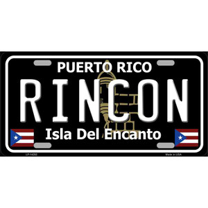 Rincon Puerto Rico Black Wholesale Novelty Metal License Plate