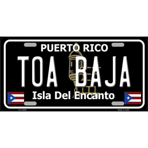Toa Baja Puerto Rico Black Wholesale Novelty Metal License Plate