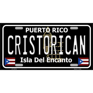 Cristorican Puerto Rico Black Wholesale Novelty Metal License Plate