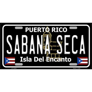 Sabana Seca Puerto Rico Black Wholesale Novelty Metal License Plate