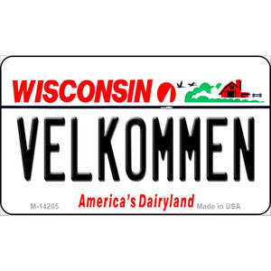 Velkommen Wisconsin Wholesale Novelty Metal Magnet