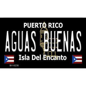 Aguas Buenas Puerto Rico Black Wholesale Novelty Metal Magnet