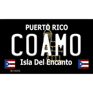 Coamo Puerto Rico Black Wholesale Novelty Metal Magnet