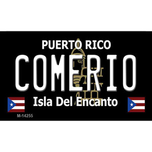 Comerio Puerto Rico Black Wholesale Novelty Metal Magnet