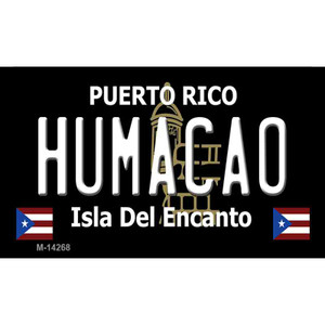 Humacao Puerto Rico Black Wholesale Novelty Metal Magnet