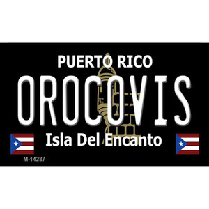 Orocovis Puerto Rico Black Wholesale Novelty Metal Magnet