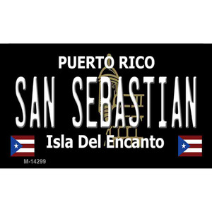 San Sebastian Puerto Rico Black Wholesale Novelty Metal Magnet