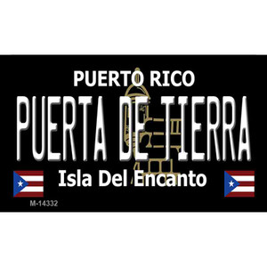 Puerta De Tierra Puerto Rico Black Wholesale Novelty Metal Magnet