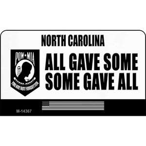 North Carolina POW MIA Some Gave All Wholesale Novelty Metal Magnet