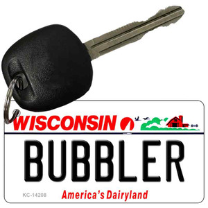 Bubbler Wisconsin Wholesale Novelty Metal Key Chain