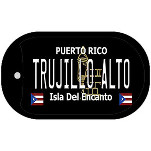 Trujillo Alto Puerto Rico Black Wholesale Novelty Metal Dog Tag Necklace