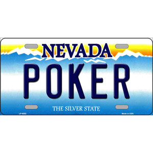 Poker Nevada Novelty Wholesale Metal License Plate