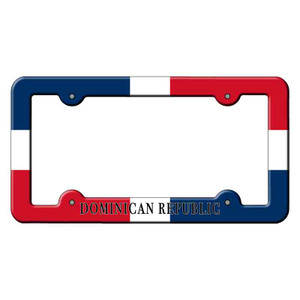 Dominican Republic Flag Wholesale Novelty Metal License Plate Frame