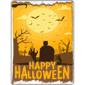 Happy Halloween Graveyard Wholesale Novelty Metal Parking Sign