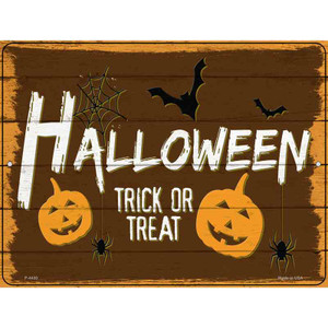 Halloween Trick or Treat Wholesale Novelty Metal Parking Sign