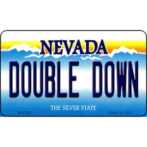 Double Down Nevada Background Wholesale Novelty Metal Magnet