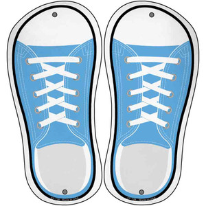 Light Blue Solid Wholesale Novelty Metal Shoe Outlines (Set of 2)