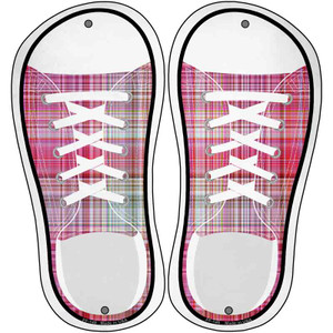 Pink Plad Wholesale Novelty Metal Shoe Outlines (Set of 2)