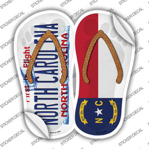 North Carolina|NC Flag Wholesale Novelty Flip Flops Sticker Decal