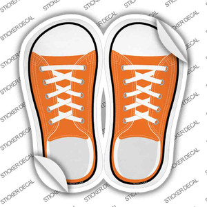 Orange Solid Wholesale Novelty Shoe Outlines Sticker Decal