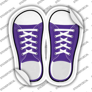 Purple Solid Wholesale Novelty Shoe Outlines Sticker Decal