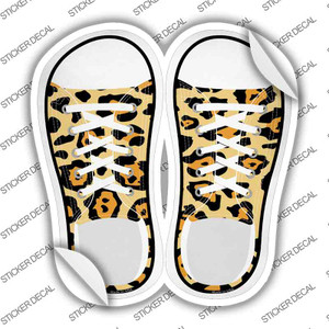 Cheetah Print Wholesale Novelty Shoe Outlines Sticker Decal