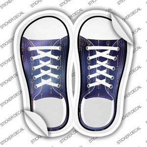 Trident Purple Wholesale Novelty Shoe Outlines Sticker Decal