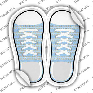 Baby Blue Waves Wholesale Novelty Shoe Outlines Sticker Decal