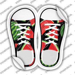 Watermelon Black Wholesale Novelty Shoe Outlines Sticker Decal