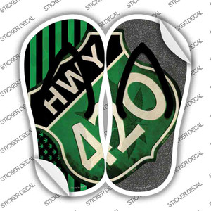 USA Weed|HWY 420 Wholesale Novelty Flip Flops Sticker Decal