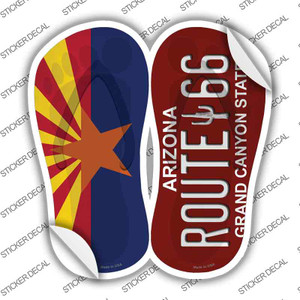 AZ Flag|Route 66 Arizona Wholesale Novelty Flip Flops Sticker Decal