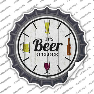 Beer Oclock Wholesale Novelty Bottle Cap Sticker Decal