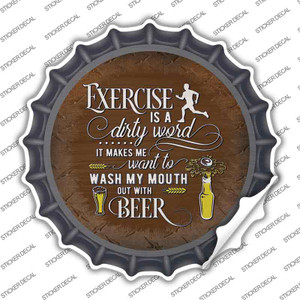 Wash My Mouth With Beer Wholesale Novelty Bottle Cap Sticker Decal