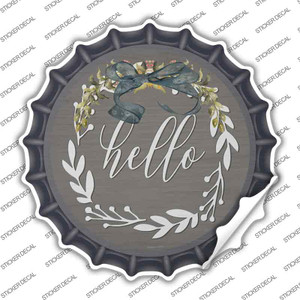 Hello Wreath Wholesale Novelty Bottle Cap Sticker Decal