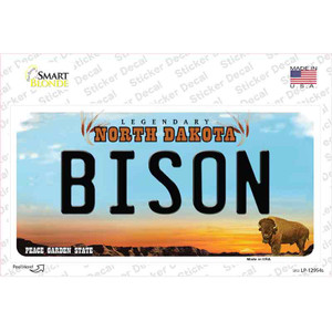 Bison ND Wholesale Novelty Sticker Decal