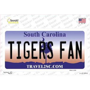 Louisiana Plate Tigers Fan SC Wholesale Novelty Sticker Decal