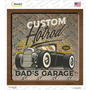 Dads Garage Wholesale Novelty Square Sticker Decal