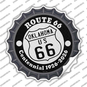 Oklahoma Route 66 Centennial Wholesale Novelty Bottle Cap Sticker Decal