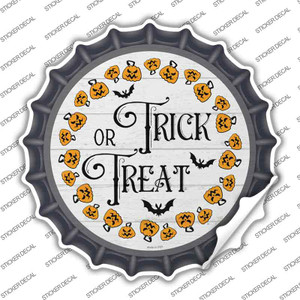 Trick Or Treat Pumpkin Ring Wholesale Novelty Bottle Cap Sticker Decal