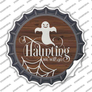 Haunting We Will Go Ghost Wholesale Novelty Bottle Cap Sticker Decal