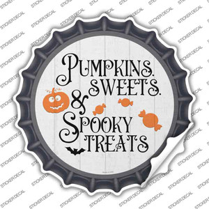 Pumpkin Sweets Spooky Treats Wholesale Novelty Bottle Cap Sticker Decal