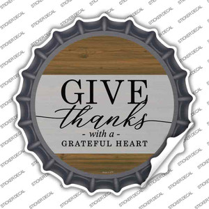 Give Thanks With A Grateful Heart Wholesale Novelty Bottle Cap Sticker Decal