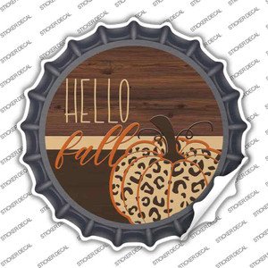 Hello Fall Pumpkin Wholesale Novelty Bottle Cap Sticker Decal